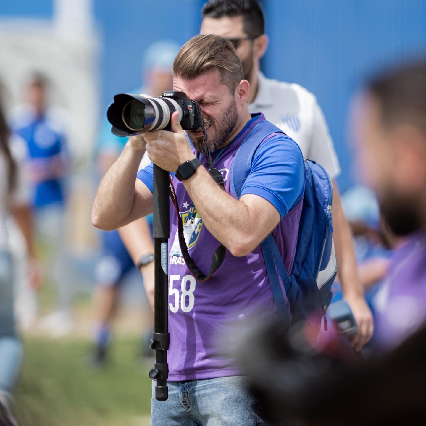 Leandro em ação durante partida